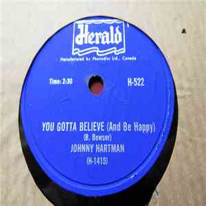 Johnny Hartman - No Tears Tomorrow / You Gotta Believe (And Be Happy) mp3 download